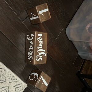 Baby Age / Milestone Month Blocks